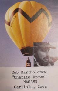 balloon of Bob Bartholomew